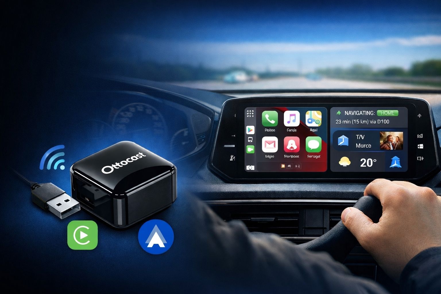 Ottocast Mini Cube 3.0 İnceleme | Kablosuz CarPlay & Android Auto